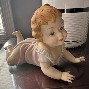 Vintage Ceramic Baby Figurine